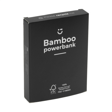 Logo trade liikelahja kuva: Bamboo 4000 Powerbank ulkoinen laturi